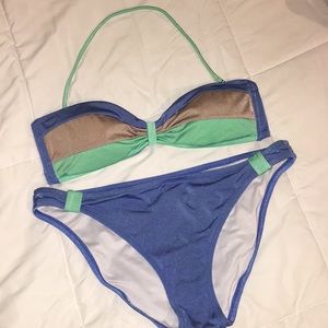 Victoria’s Secret earth tone Bandeau bikini